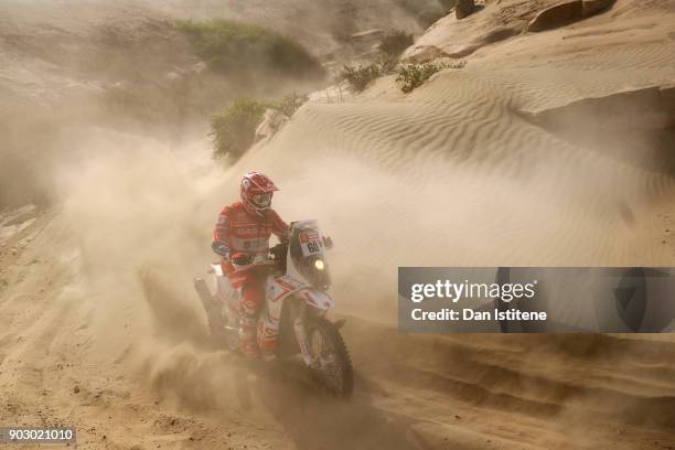 Jonathan Barragan Nevado of Spain and Gas Gas Motorsport rides a GasGas 450 Bike in the Classe 2.1 : Super Production during stage four of the 2018...