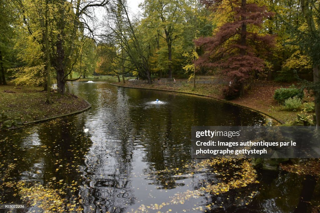 The main pond of Josaphat Park in autumn