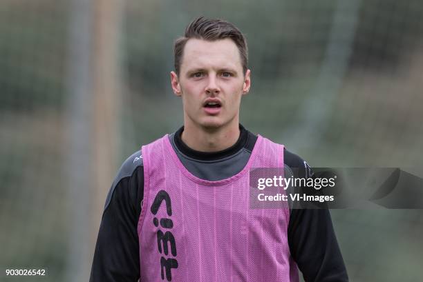 Jeff Hardeveld of Heracles Almelo during a training session of Heracles Almelo at the Don Julia resort on January 09, 2018 in Estepona, Spain