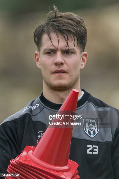 Kai Huisman of Heracles Almelo during a training session of Heracles Almelo at the Don Julia resort on January 09, 2018 in Estepona, Spain