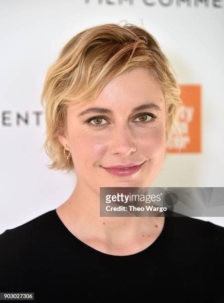 Director Greta Gerwig attends the 2018 Film Society Of Lincoln Center & Film Comment Luncheon at Lincoln Ristorante on January 9, 2018 in New York...