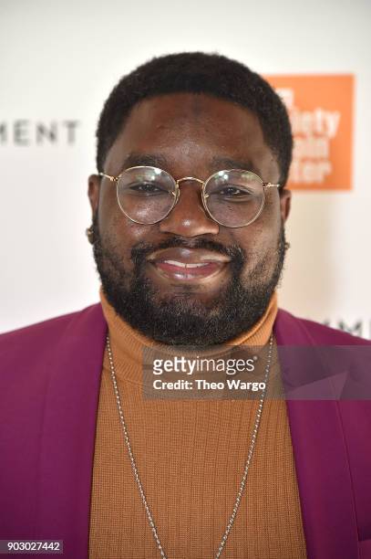 Lil Rel Howery attends the 2018 Film Society Of Lincoln Center & Film Comment Luncheon at Lincoln Ristorante on January 9, 2018 in New York City.
