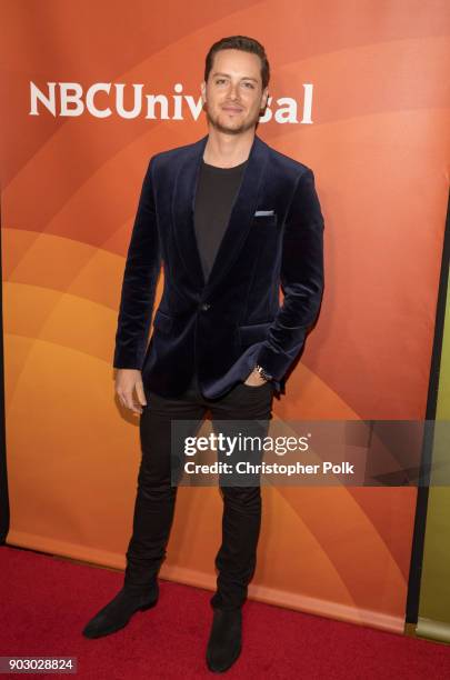 Jesse Lee Soffer attends the 2018 NBCUniversal Winter Press Tourat The Langham Huntington, Pasadena on January 9, 2018 in Pasadena, California.