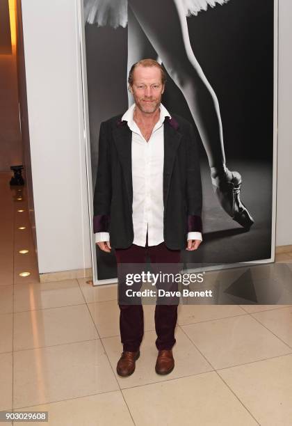 Iain Glen attends the opening night drinks reception for the English National Ballet's "Song Of The Earth / La Sylphide" at St Martins Lane on...