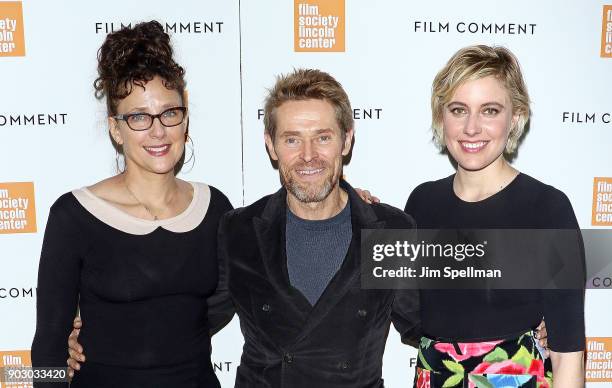 Writer/director Rebecca Miller, actor Willem Dafoe and director/actress Greta Gerwig attend the 2018 Film Society of Lincoln Center and Film Comment...