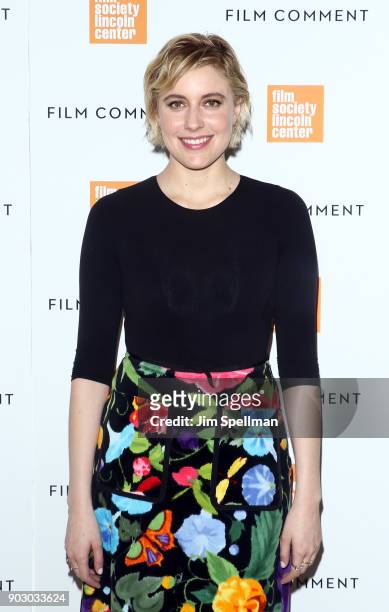 Director/actress Greta Gerwig attends the 2018 Film Society of Lincoln Center and Film Comment luncheon at Lincoln Ristorante on January 9, 2018 in...