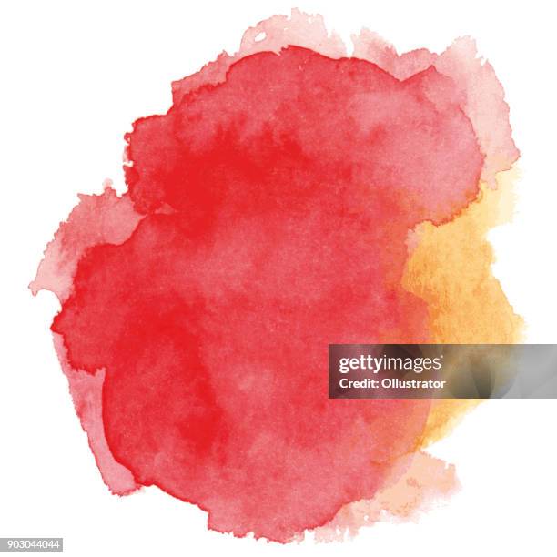 watercolor background - red paint splash stock illustrations