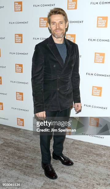 Actor Willem Dafoe attends the 2018 Film Society of Lincoln Center and Film Comment luncheon at Lincoln Ristorante on January 9, 2018 in New York...