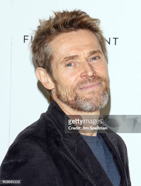 Actor Willem Dafoe attends the 2018 Film Society of Lincoln Center and Film Comment luncheon at Lincoln Ristorante on January 9, 2018 in New York...