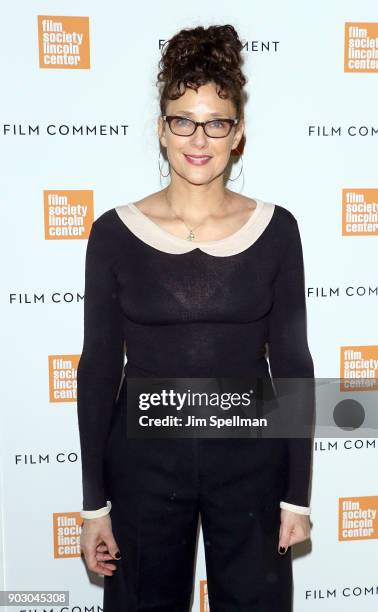 Writer/director Rebecca Miller attends the 2018 Film Society of Lincoln Center and Film Comment luncheon at Lincoln Ristorante on January 9, 2018 in...