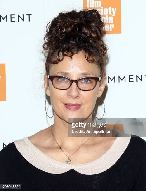 Writer/director Rebecca Miller attends the 2018 Film Society of Lincoln Center and Film Comment luncheon at Lincoln Ristorante on January 9, 2018 in...