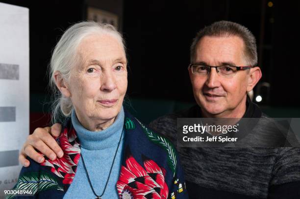Dr Jane Goodall and her son 'Grub' attend a special screening of BAFTA nominated National Geographic documentary 'Jane' in her hometown at Odeon...