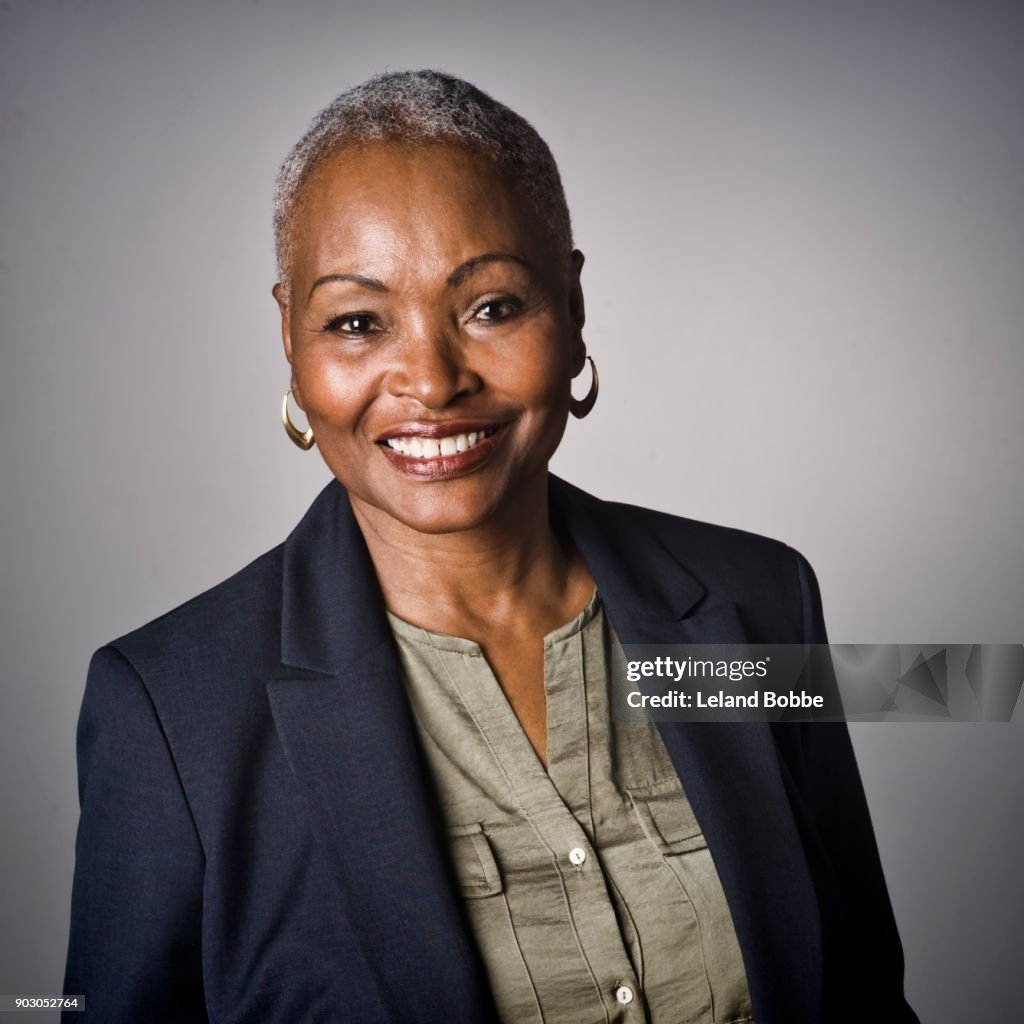 Portraits of Middle Aged African American Woman