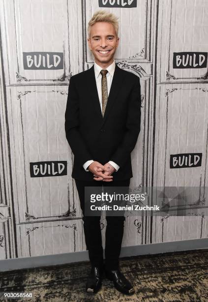 Drew Elliott attends the Build Series to discuss the new season of 'America's Next Top Model' at Build Studio on January 9, 2018 in New York City.