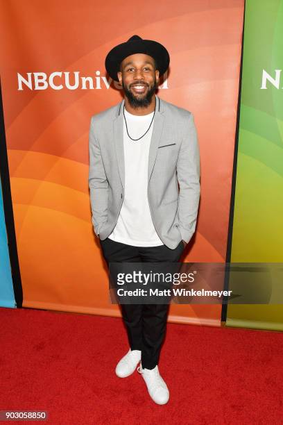 Stephen 'tWitch' Boss attends the 2018 NBCUniversal Winter Press Tour at The Langham Huntington, Pasadena on January 9, 2018 in Pasadena, California.