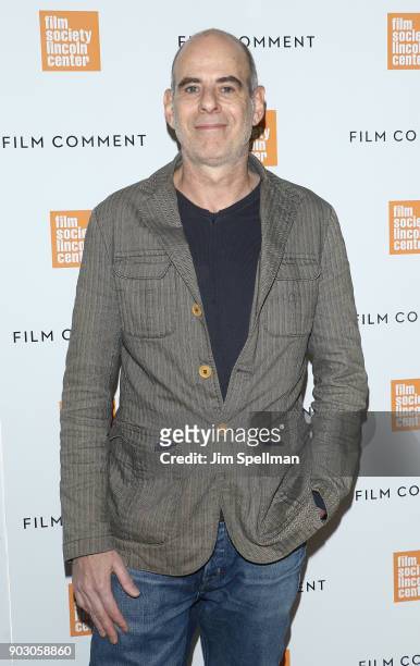 Film director Samuel Maoz attends the 2018 Film Society of Lincoln Center and Film Comment luncheon at Lincoln Ristorante on January 9, 2018 in New...