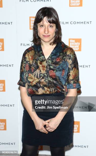 Screenwriter Eliza Hittman attends the 2018 Film Society of Lincoln Center and Film Comment luncheon at Lincoln Ristorante on January 9, 2018 in New...