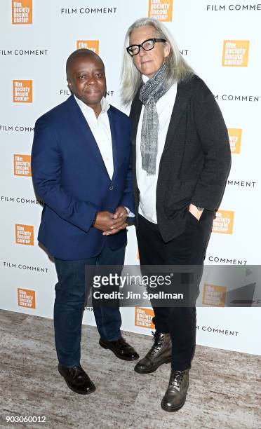 Director Yance Ford and producer Joslyn Barnes attend the 2018 Film Society of Lincoln Center and Film Comment luncheon at Lincoln Ristorante on...