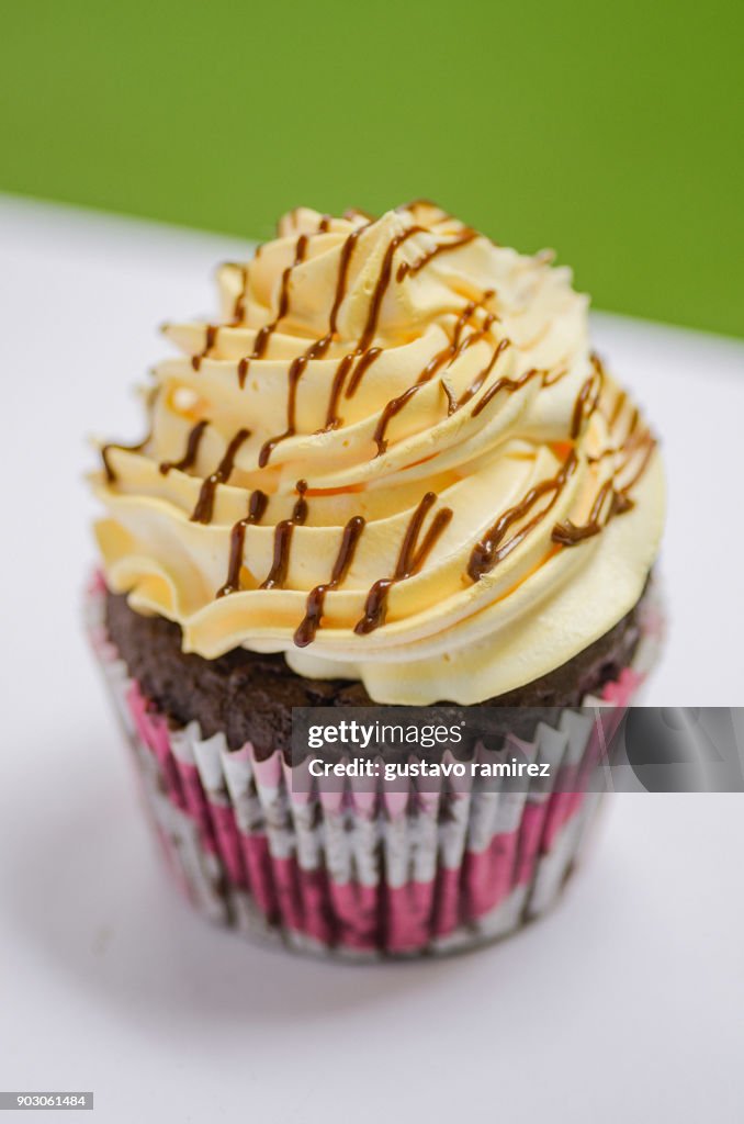 Pineapple and passion cupcake