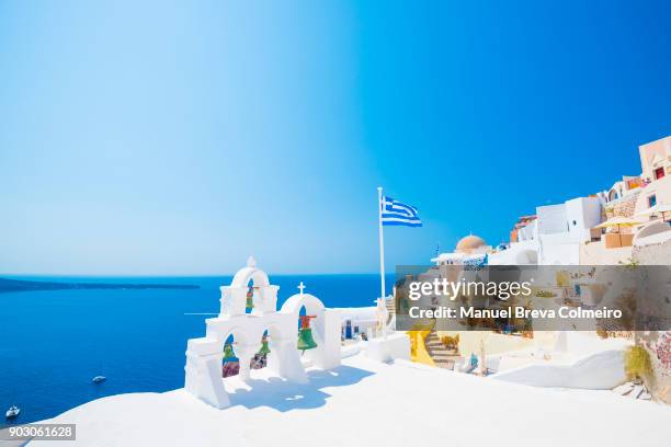 oia, santorini - firá stock pictures, royalty-free photos & images