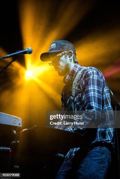 Dave Loss is the Guitarist/Keyboards for the musical group 'Aqueous' opening for Umphrey's McGee at the Fillmore auditorium in Denver, Colorado on...