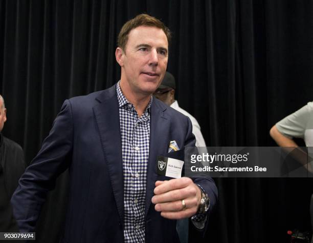 Former Oakland Raiders quarterback Rich Gannon was among the former players in attendance to see Jon Gruden being introduced as the Oakland Raiders...