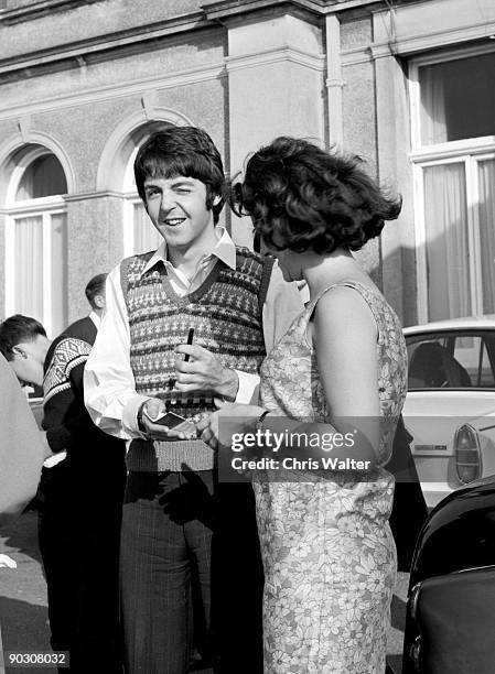 Beatles 1967 Paul McCartney at start of Magical Mystery Tour