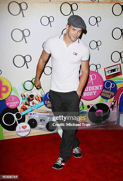 Kellan Lutz arrives to the "OPen Campus" Launch Party held at Mel's Diner on July 7, 2009 in West Hollywood, California.