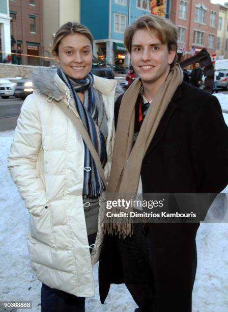 Spencer Grammer and Chris Barrett