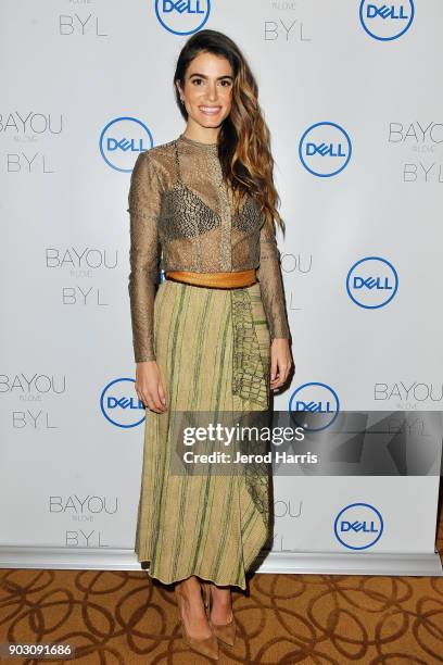 Actress Nikki Reed and Dell announce jewelry line made from recycled tech at CES on January 9, 2018 in Las Vegas, Nevada.