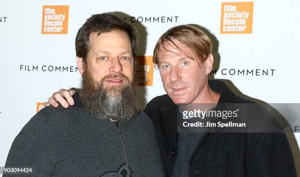 Producers Nicholas Koskoff and Eric Eisner attend the 2018 Film Society of Lincoln Center and Film Comment luncheon at Lincoln Ristorante on January...