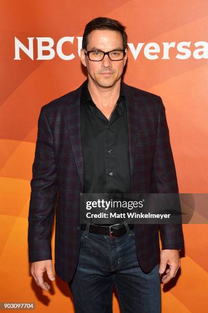 Tyler Christopher attends the 2018 NBCUniversal Winter Press Tour at The Langham Huntington, Pasadena on January 9, 2018 in Pasadena, California.