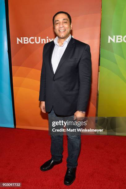 Harry Lennix attends the 2018 NBCUniversal Winter Press Tour at The Langham Huntington, Pasadena on January 9, 2018 in Pasadena, California.