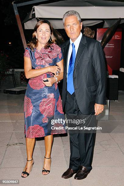 Barbara Palombelli and Francesco Rutelli attend the Opening Ceremony Dinner at the Sala Grande during the 66th Venice International Film Festival on...