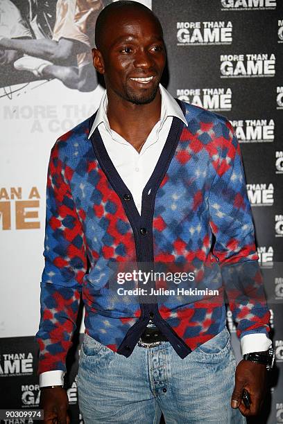 Claude Makelele attends the "More Than A Game" Paris premiere on September 2, 2009 in Paris, France.