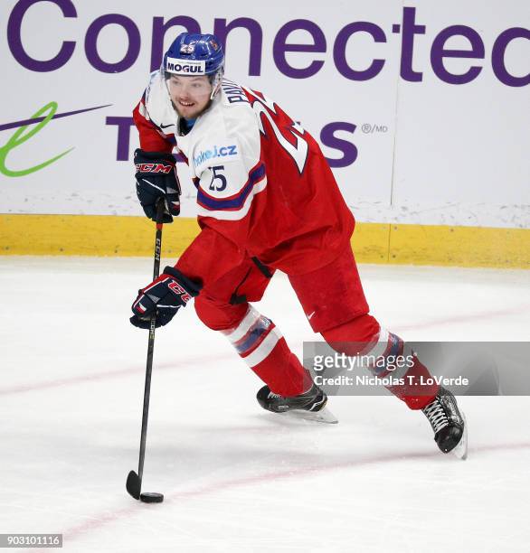 Radovan Pavlík of Czech Republic skates against the United States during the first period of play in the IIHF World Junior Championships Bronze Medal...