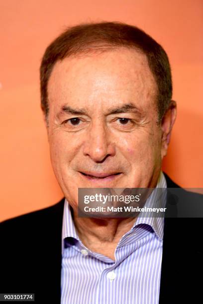 Al Michaels attends the 2018 NBCUniversal Winter Press Tour at The Langham Huntington, Pasadena on January 9, 2018 in Pasadena, California.