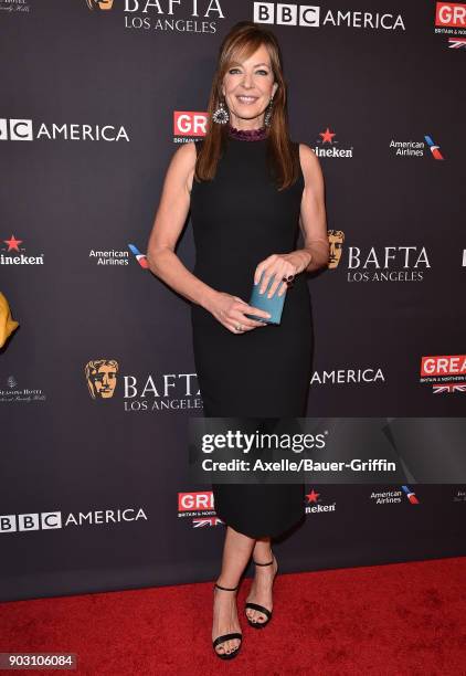 Actress Allison Janney arrives at The BAFTA Los Angeles Tea Party at Four Seasons Hotel Los Angeles at Beverly Hills on January 6, 2018 in Los...