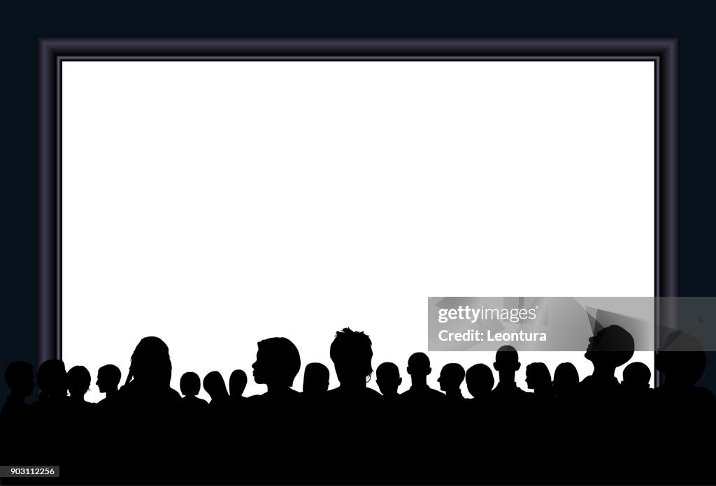 Masse (Menschen sind vollständig und bewegliche Beschneidungspfad verbirgt Beine)