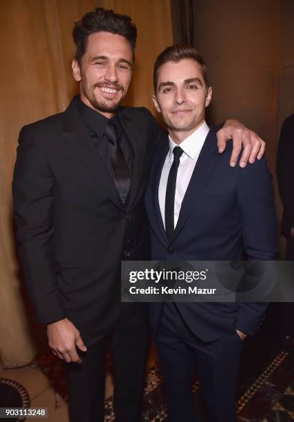 James Franco and Dave Franco attend the National Board of Review Annual Awards Gala at Cipriani 42nd Street on January 9, 2018 in New York City.