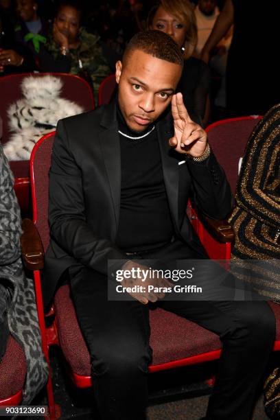 Shad Moss aka Bow Wow attends "Growing Up Hip Hop Atlanta" season 2 premiere party at Woodruff Arts Center on January 9, 2018 in Atlanta, Georgia.