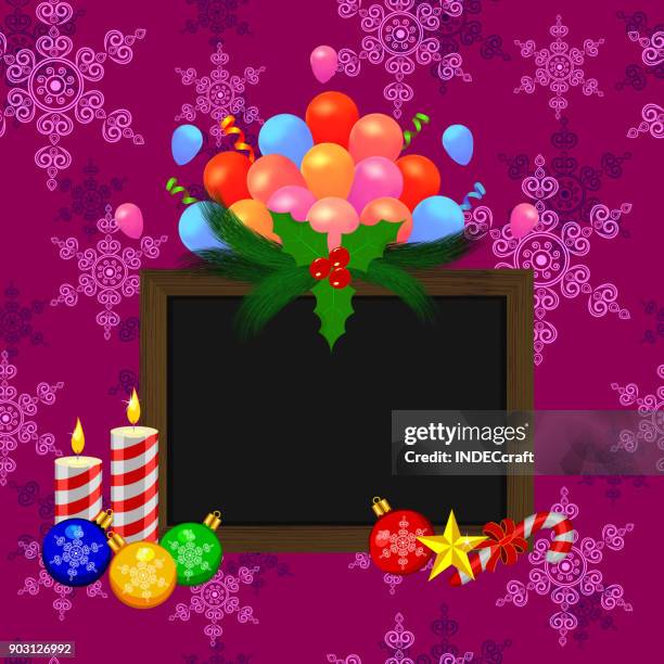 Weihnachtsfeier Banner Mit Nahtloser Hintergrund, Stock-Foto