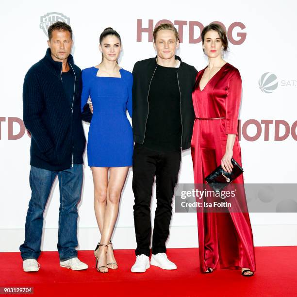 German actor and producer Til Schweiger, German actress and model Lisa Tomaschewsky, German actor and producer Matthias Schweighoefer and German...