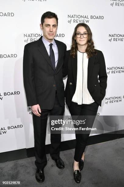 Josh Singer and Liz Hannah attend the 2018 The National Board Of Review Annual Awards Gala at Cipriani 42nd Street on January 9, 2018 in New York...