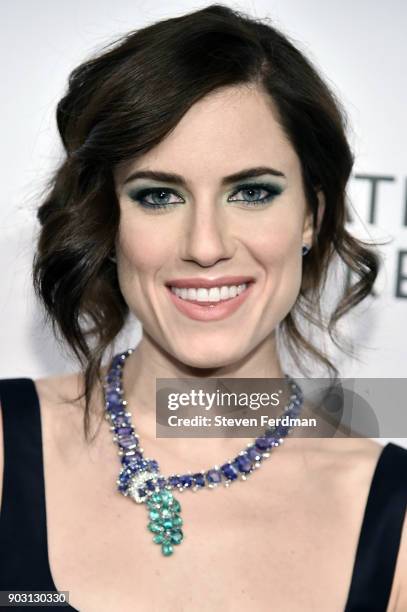 Allison Williams attends the 2018 The National Board Of Review Annual Awards Gala at Cipriani 42nd Street on January 9, 2018 in New York City.