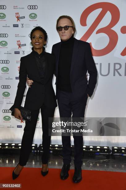 Lindiwe Suttle and Marius Mueller-Westerhagen attend the B.Z. Kulturpreis 2018 at Staatsoper im Schiller Theater on January 9, 2018 in Berlin,...