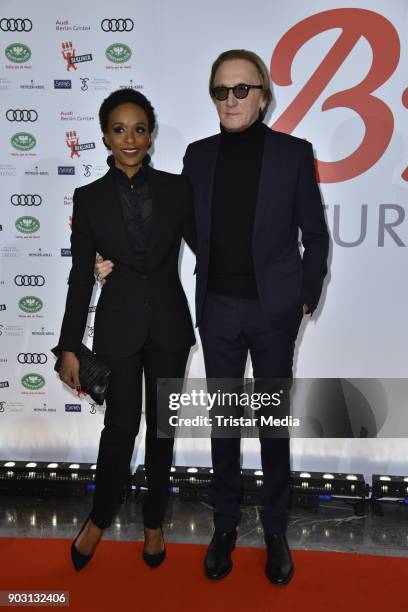 Lindiwe Suttle and Marius Mueller-Westerhagen attend the B.Z. Kulturpreis 2018 at Staatsoper im Schiller Theater on January 9, 2018 in Berlin,...