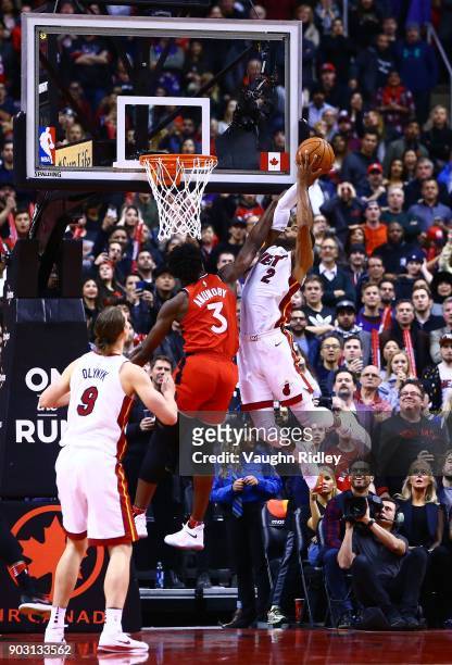 Wayne Ellington of the Miami Heat shoots the ball with seconds to go and Miami win the game, late in the second half of an NBA game against the...