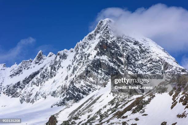 hohe tauern, großglockner, stüdlgrat - grossglockner fotografías e imágenes de stock