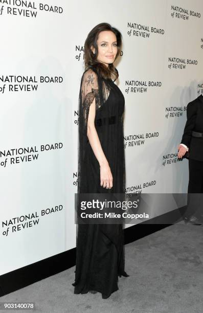 Angelina Jolie attends the 2018 The National Board Of Review Annual Awards Gala at Cipriani 42nd Street on January 9, 2018 in New York City.